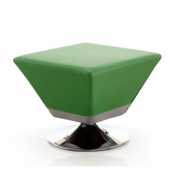 Diamond Modern 1-Piece Accent Ottoman in Blue, Green, Orange, Purple, Red, Tan and Yellow 