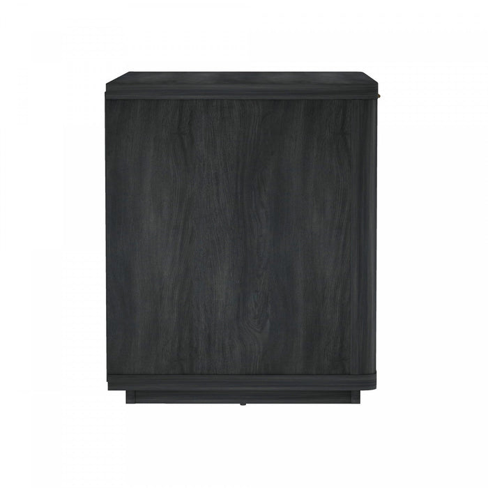 Evelyn Modern 32\" Nightstand in Charcoal Gray (1-Drawer) 