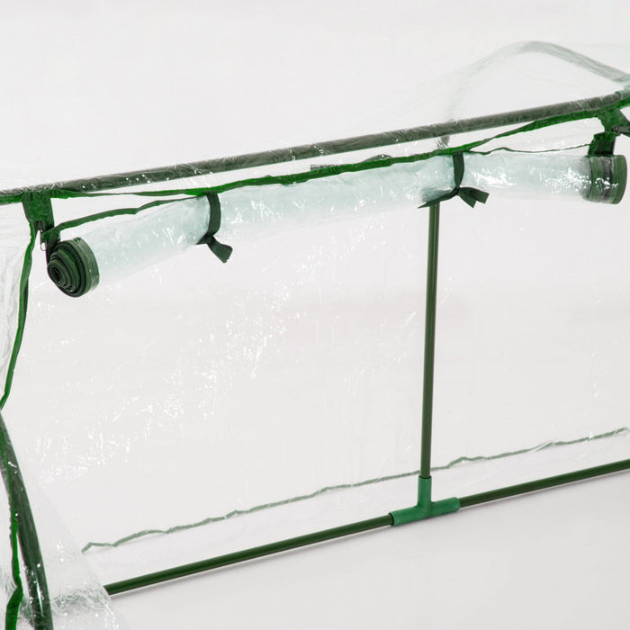 Outsunny 79\" X 39\" X 32\" Mini Greenhouse Transparent Portable Hot House For Plants With Zippered Doo