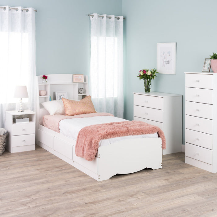 Astrid Kids 6-Drawer Tall Chest - White