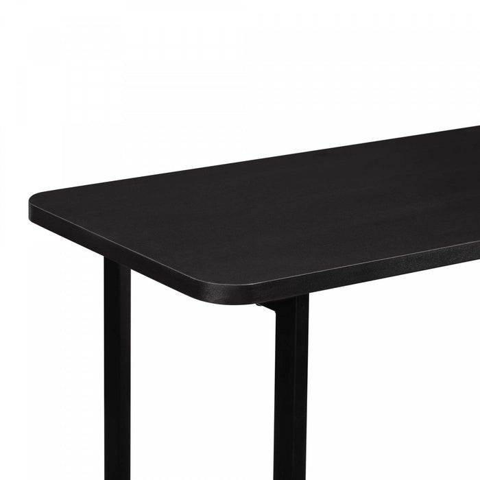 Celine Contemporary Modern 71\" Console Table in Black (2-Shelf) 