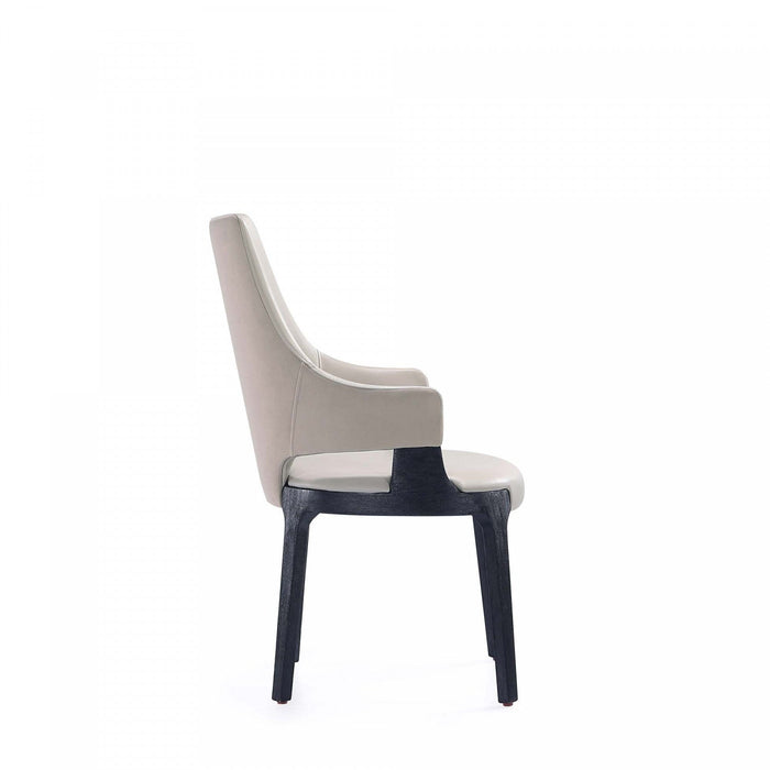 Kara Modern 6-Piece Dining Chair Set in Light Gray 