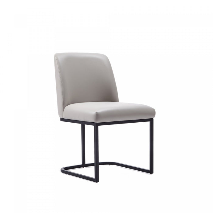 Serena Modern 6-Piece Dining Set in Light Gray Dining Chair 
