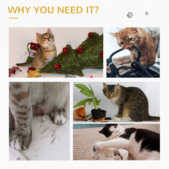 Pawhut Cat Tree, Small Cat Tower With Perch, Scratching Post, Cat Condo, Toy Ball For Kitty, Indoor 