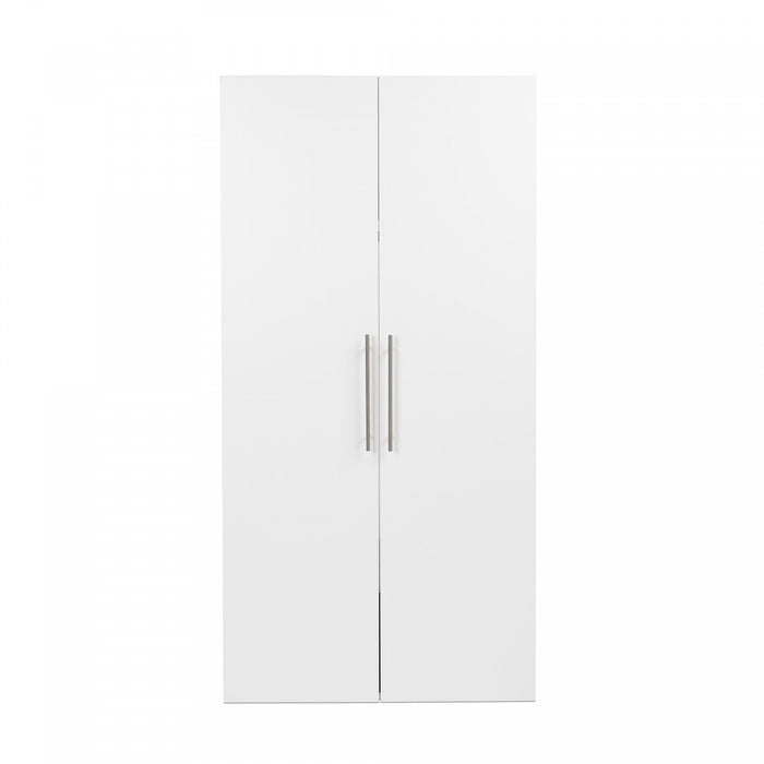 Hangups 2-shelf Wardrobe Storage Cabinet - White 