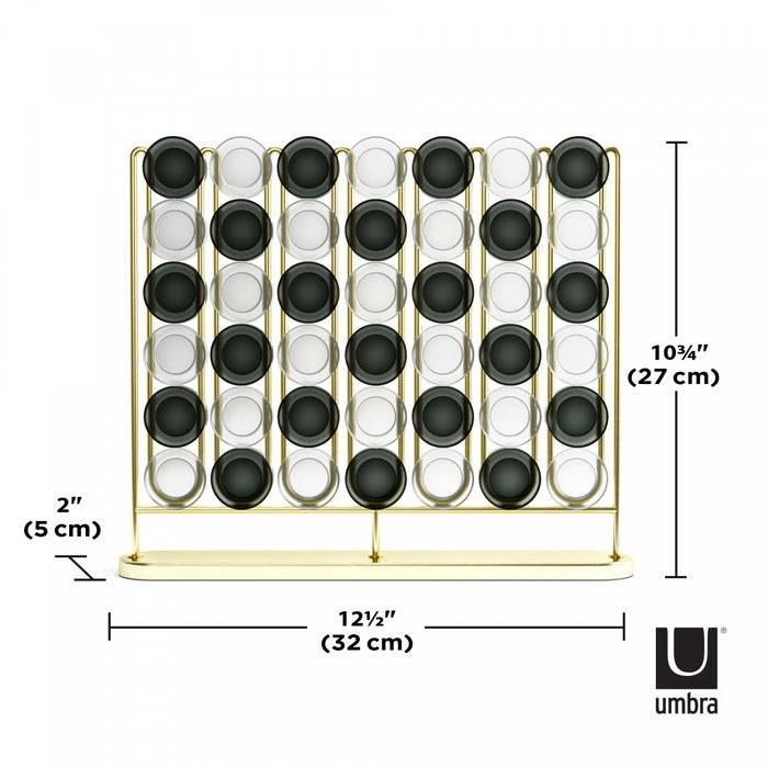 Umbra Stax 4-In-A-Row - Brass