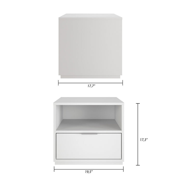 Nordika Hunter Nightstand - White