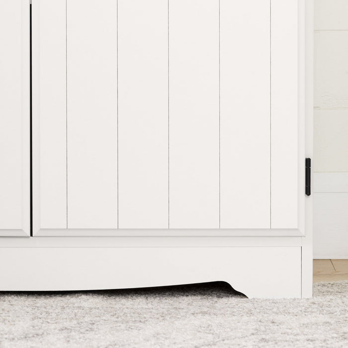 Farnel 4-Door Storage Cabinet - Pure White 