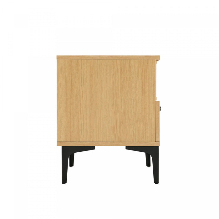 Amara Modern 20\" Nightstand in Light Oak (1-Drawer) 