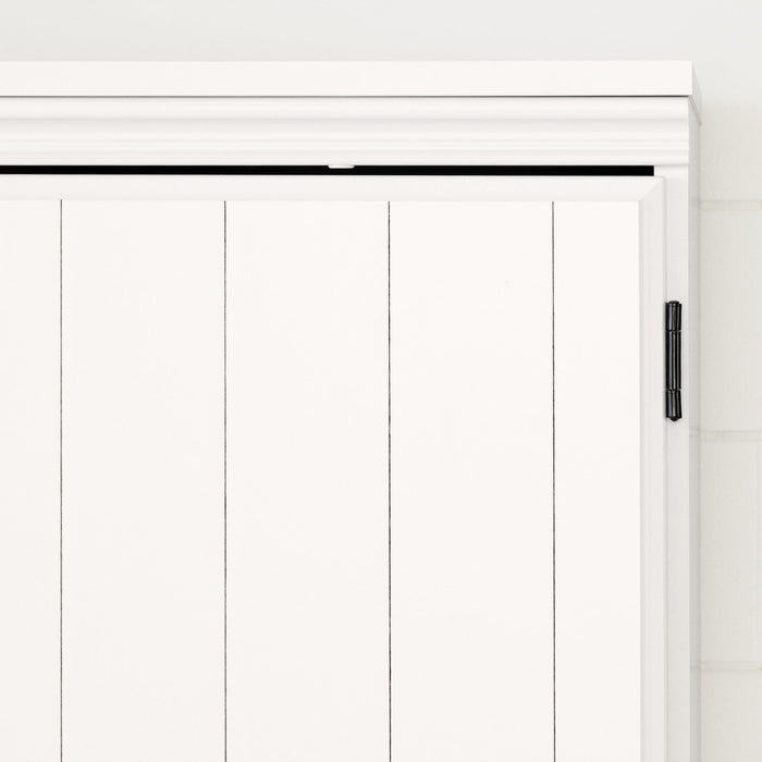 Farnel 2-Door Storage Cabinet - Pure White 