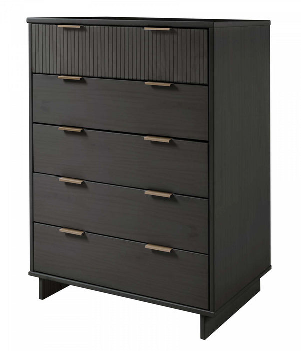 Granville Modern 2-Piece Dresser Set in Charcoal Gray 