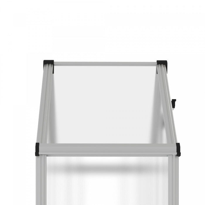 Outsunny 6.3' X 2.3' X 6.1' Outdoor Walk-in Greenhouse With 3-tier Shelves, Garden Polycarbonate Gre