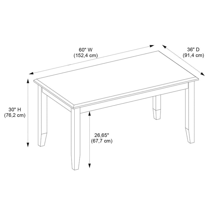 Jane Dining Table - Taupe