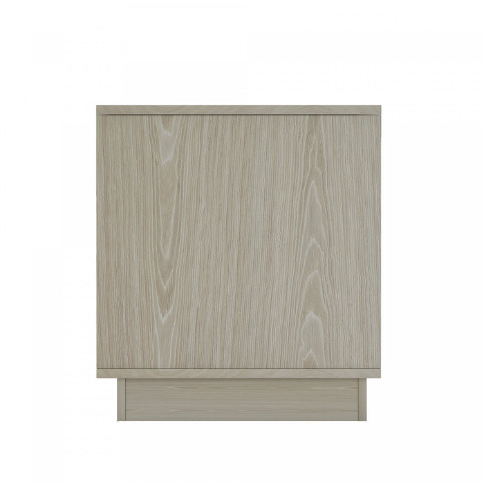Horizon Modern 22\" Nightstand in Whitewashed Oak (2-Drawer) 