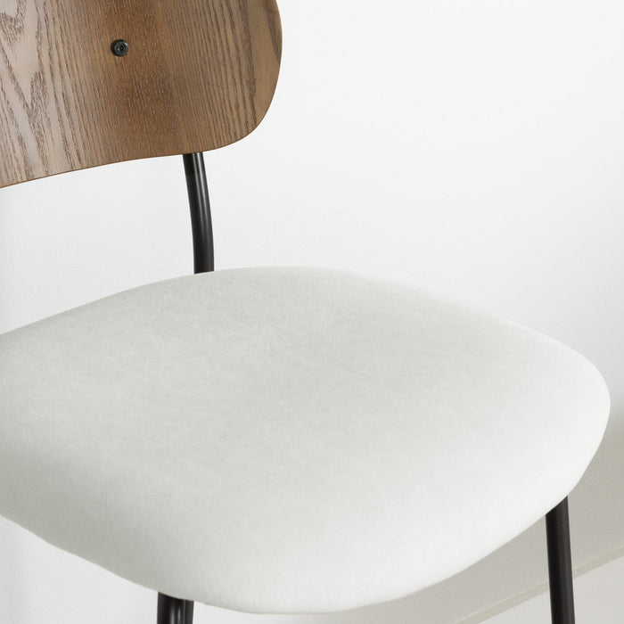 Hype Cream Brown Dining Chair - Set of 2