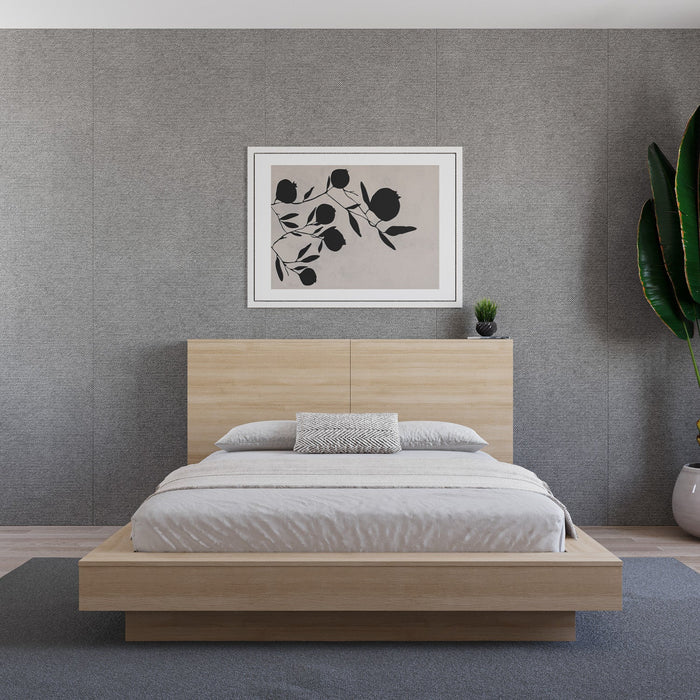 Nordika Marconi Queen Headboard - Natural Blonde Oak
