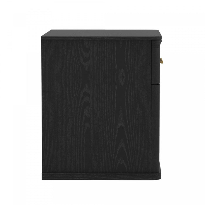 Clifford Traditional Nightstand in Black (1-Drawer) 