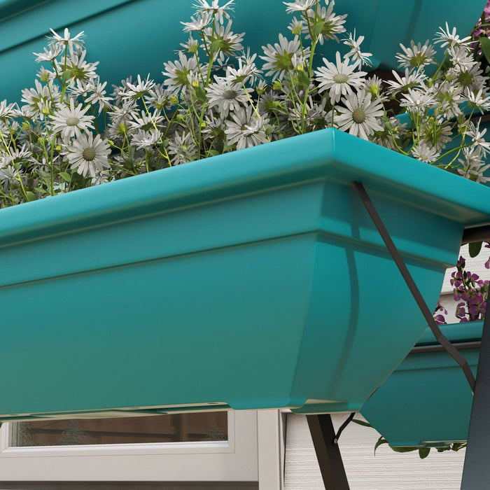 Outsunny 3-tier Vertical Raised Garden Bed With 5 Planter Boxes, Outdoor Plant Stand Grow Container 