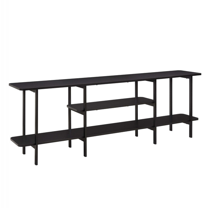 Celine Contemporary Modern 71\" Console Table in Black (3-Shelf) 