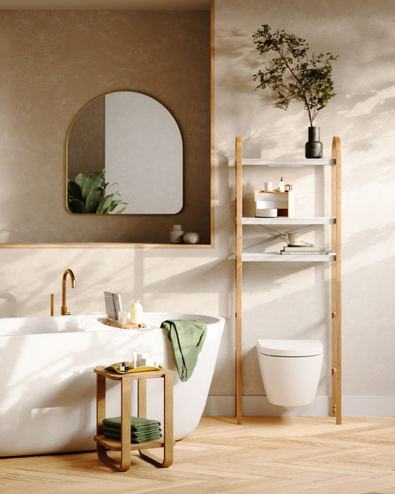 Umbra Arched 34\" x 36\" Mirror - Brass