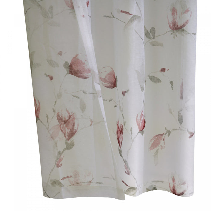 Habitat Symphony Rose Sheer Grommet Curtain Panel - 52 x 95