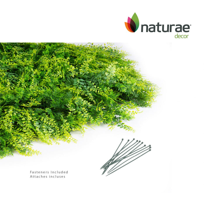Artificial Mix Fern 20\"x 20\" Foliage Panel 4 Pieces 