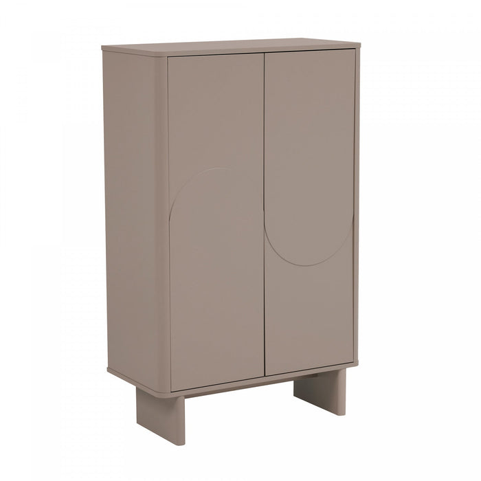 Ella Modern 32\" Accent Cabinet in Mocha 