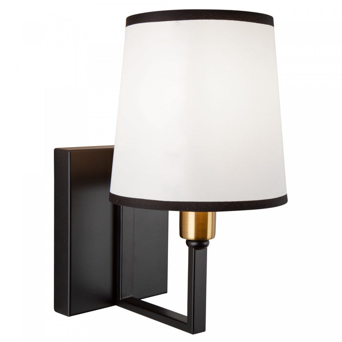 Coco 1-Light Black and Gold Sconce 