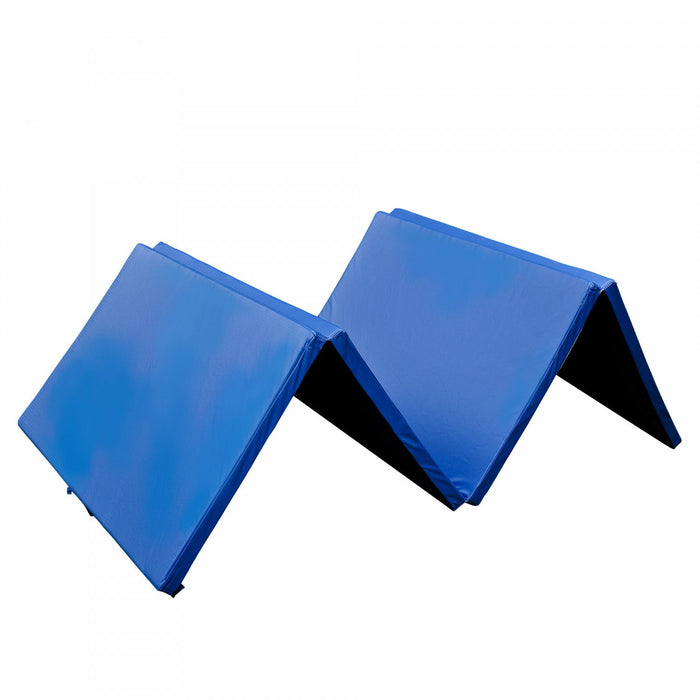 Soozier 4ft X 8ft X 2inch Tri-fold Gymnastics Tumbling Mat Exercise Mat With Carrying Handles For Mm