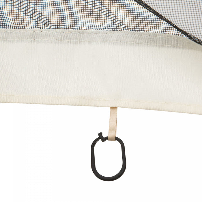 Outsunny Replacement Mosquito Netting For Gazebo 13' X 13' Black Screen Walls For Canopy With Zipper