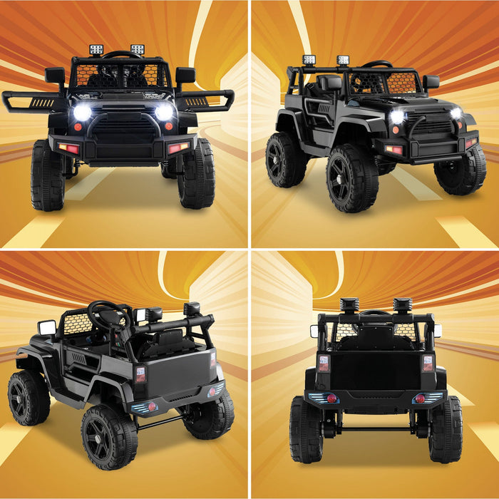 Costway 12v Battery Powered Ride On Truck Electric Kids Ride On Car With Remote Control 4-wheel Vehicle Toy For Boys & Girls