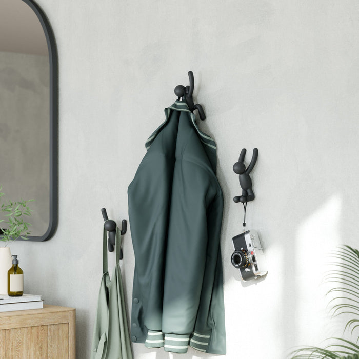 Umbra Buddy Wall Hooks - Black