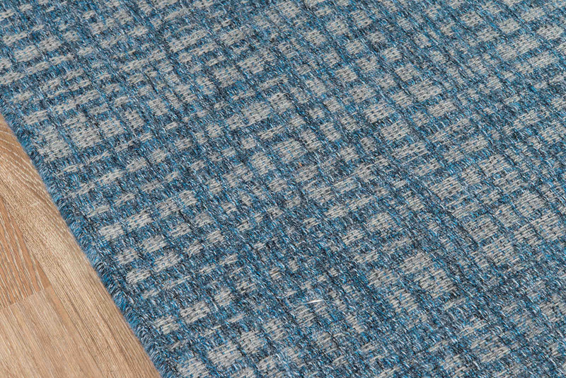 Nayah Contemporary 2'0\" x 10'0\" Runner Rug in Blue Indoor Area Rug 