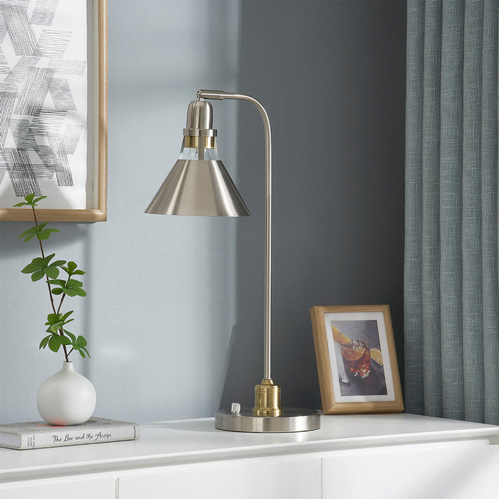 Brade Brushed Nickle Table Lamp
