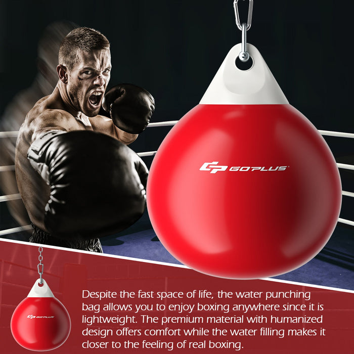 Goplus 18" 110lbs Heavy Water Filled Punching Aqua Training Boxing Bag Home Gym Hook