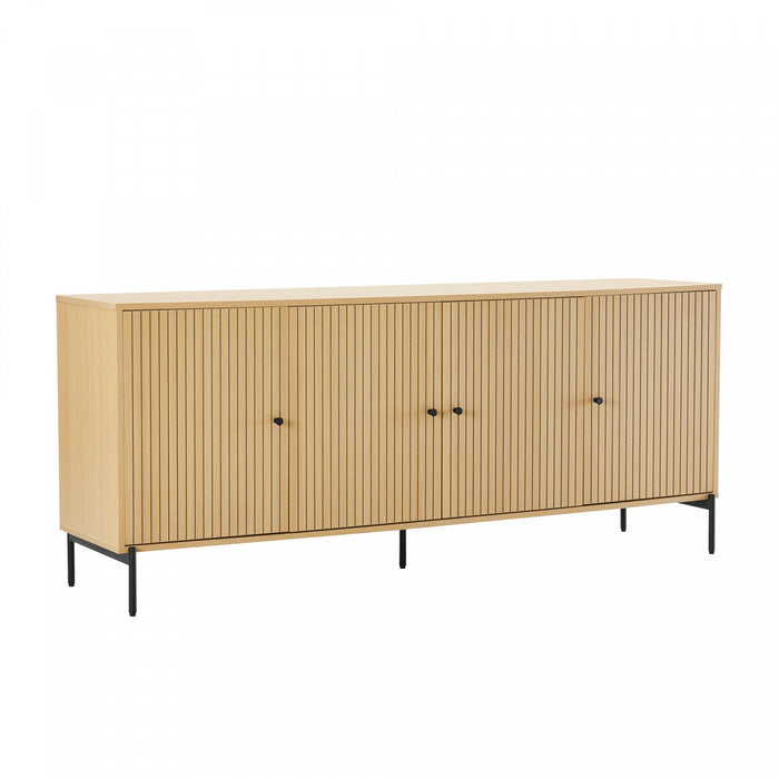 Magnolia Modern 71\" Sideboard in Light Oak Buffet 