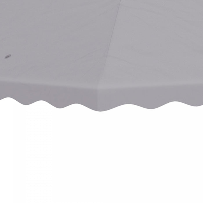 Outsunny 10' X 10' Gazebo Replacement Canopy Cover, 2-tier Gazebo Roof Replacement (top Only), Light