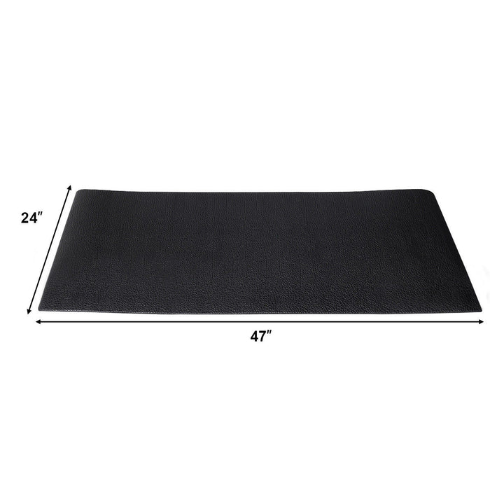 Costway 47" X 24" Exercise Equipment Mat Gym Bike Floor Protector Treadmill Mat Pvc