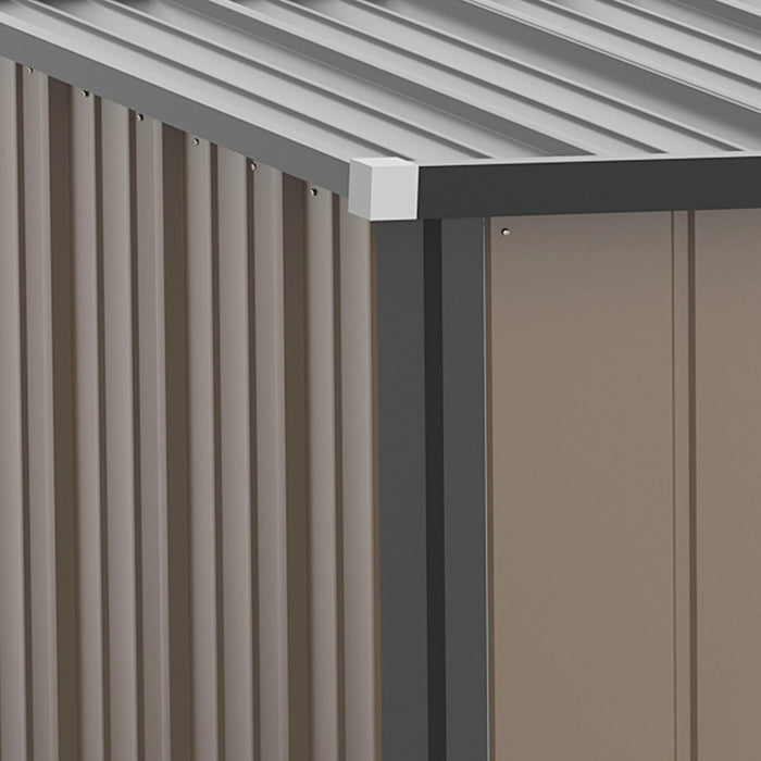 Outsunny 5' X 3' Outdoor Storage Shed, Steel Garden Shed With Single Lockable Door, Tool Storage Hou