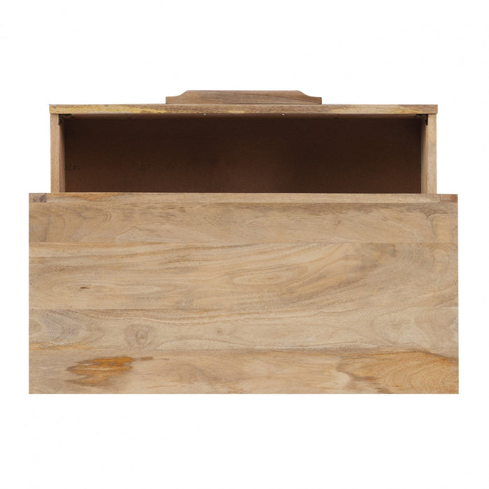 Janie 3-Drawer Rattan Accent Cabinet - Natural