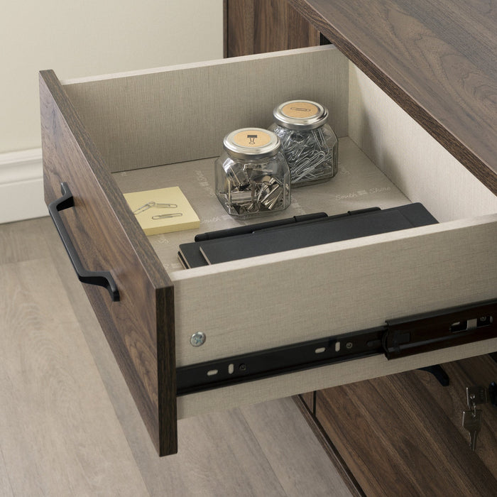 Helsy 2-drawer Credenza With Doors - Natural Walnut 