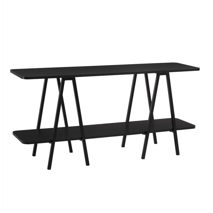Celine Contemporary Modern 47\" Console Table in Black 