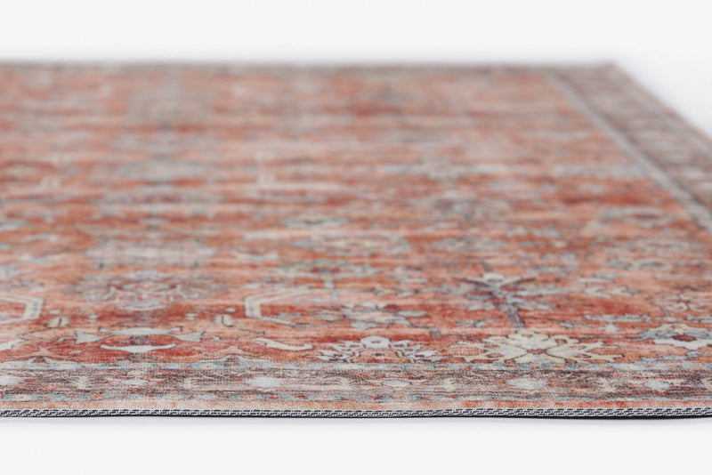 Ruby Traditional 8'0\" x 10'0\" Area Rug in Brown Indoor Area Rug 
