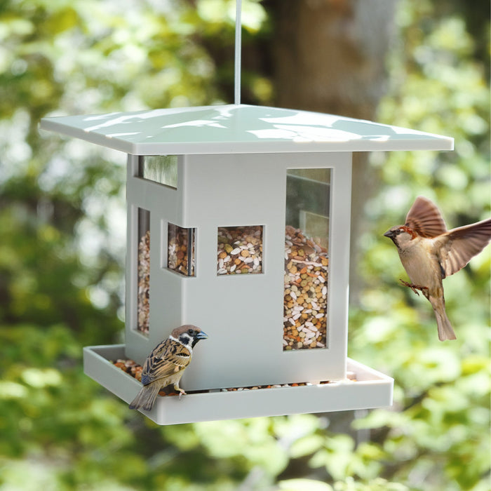 Umbra Bird House Feeder - Grey