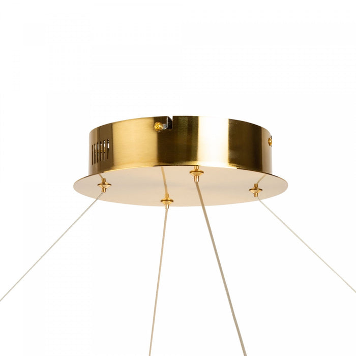 Stella 60 W LED Brushed Brass Pendant 