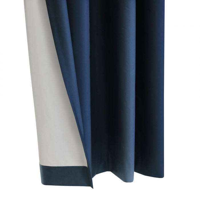 Thermaplus Alpine Navy Blackout Grommet Curtain Panel - 52 x 108