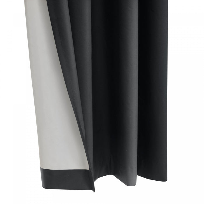 Thermaplus Alpine Charcoal Blackout Grommet Curtain Panel - 52 x 95