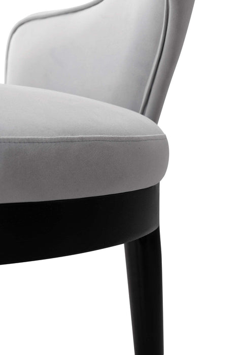 Carrington and Rockaway Modern Industry Chic 5-Piece Dining Set in Light Gray and Natural 