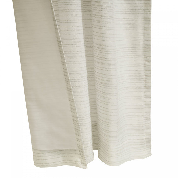 Habitat Austin Linen Light Filtering Dual Header Curtain Panel - 52 x 84