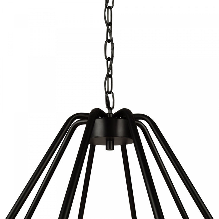 Perris 8-Light Black Chandelier 